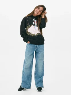 Sale „Disney Tim Burton's The Nightmare Before Christmas Jack & Sally“ Hoodie Kinder The Nightmare Before Christmas|Halloween Alle