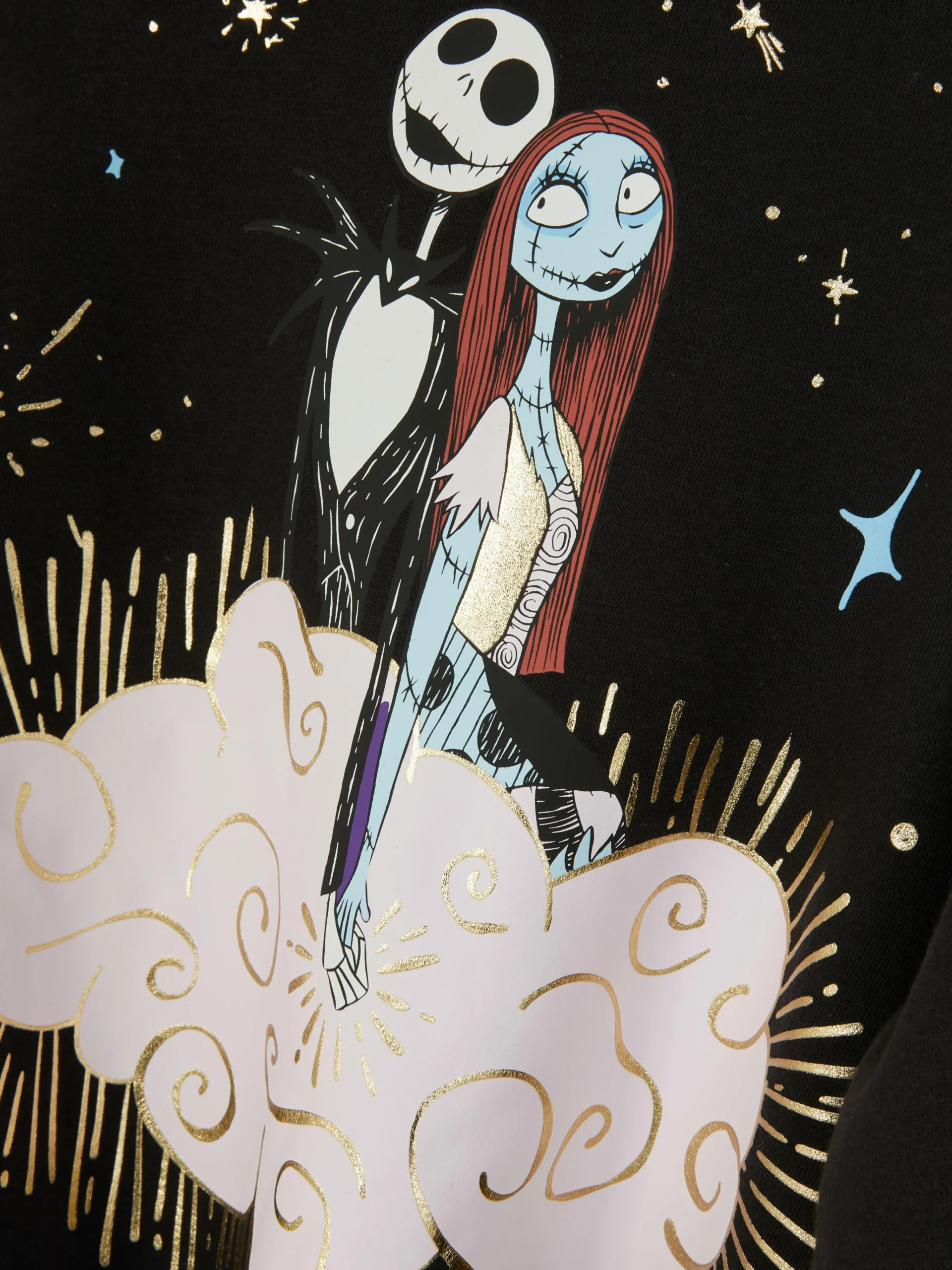 Sale „Disney Tim Burton's The Nightmare Before Christmas Jack & Sally“ Hoodie Kinder The Nightmare Before Christmas|Halloween Alle