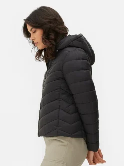 Hot Dünne Pufferjacke Mit Kapuze Damen Jacken Und Mäntel