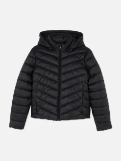 Hot Dünne Pufferjacke Mit Kapuze Damen Jacken Und Mäntel
