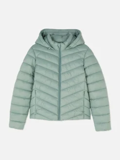 Sale Dünne Pufferjacke Mit Kapuze Damen Jacken Und Mäntel