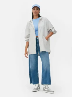 Discount Dünner Parka-Regenmantel Mit Kapuze Damen Jacken Und Mäntel