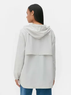 Discount Dünner Parka-Regenmantel Mit Kapuze Damen Jacken Und Mäntel