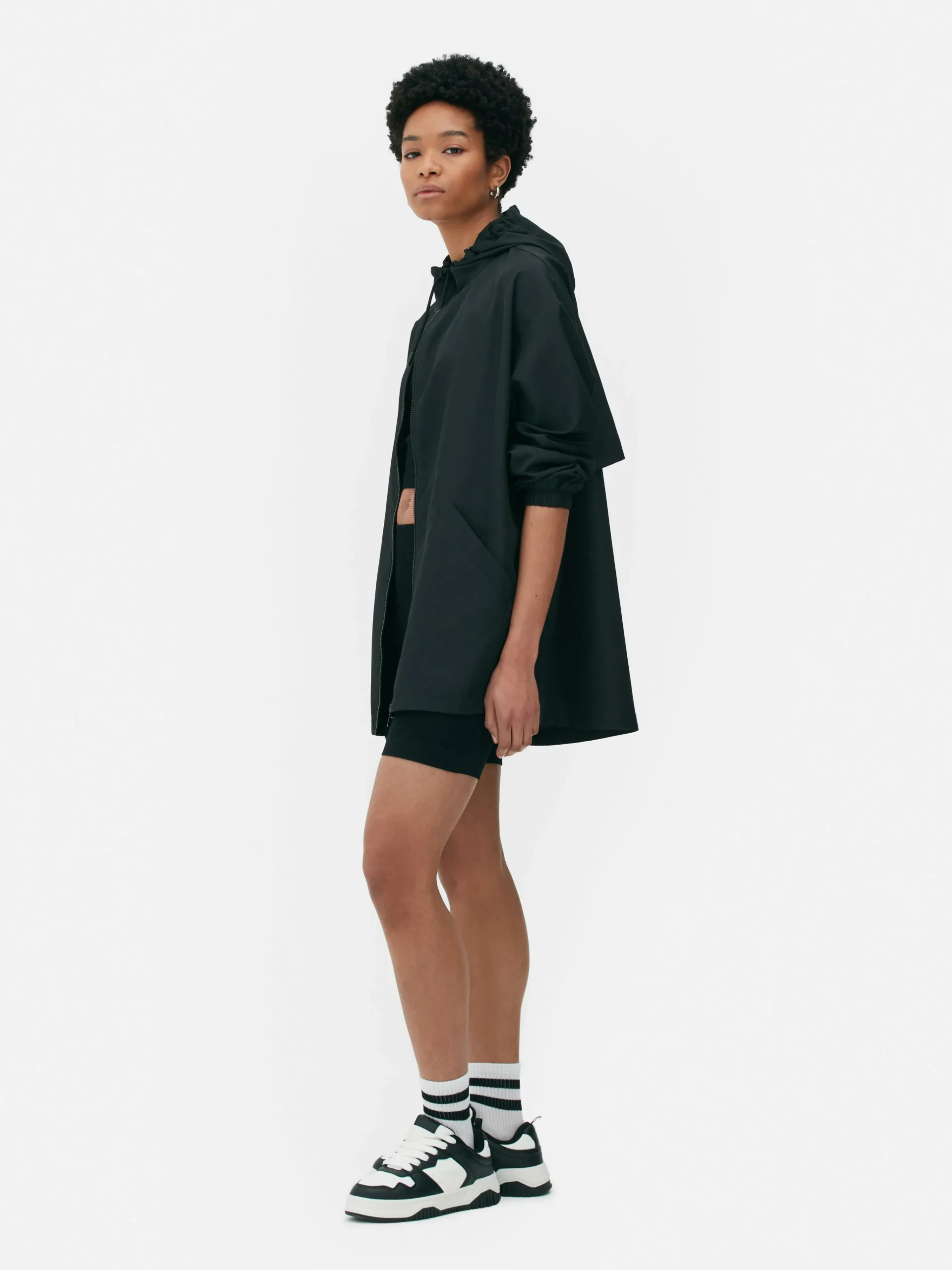 Online Dünner Parka-Regenmantel Mit Kapuze Damen Jacken Und Mäntel