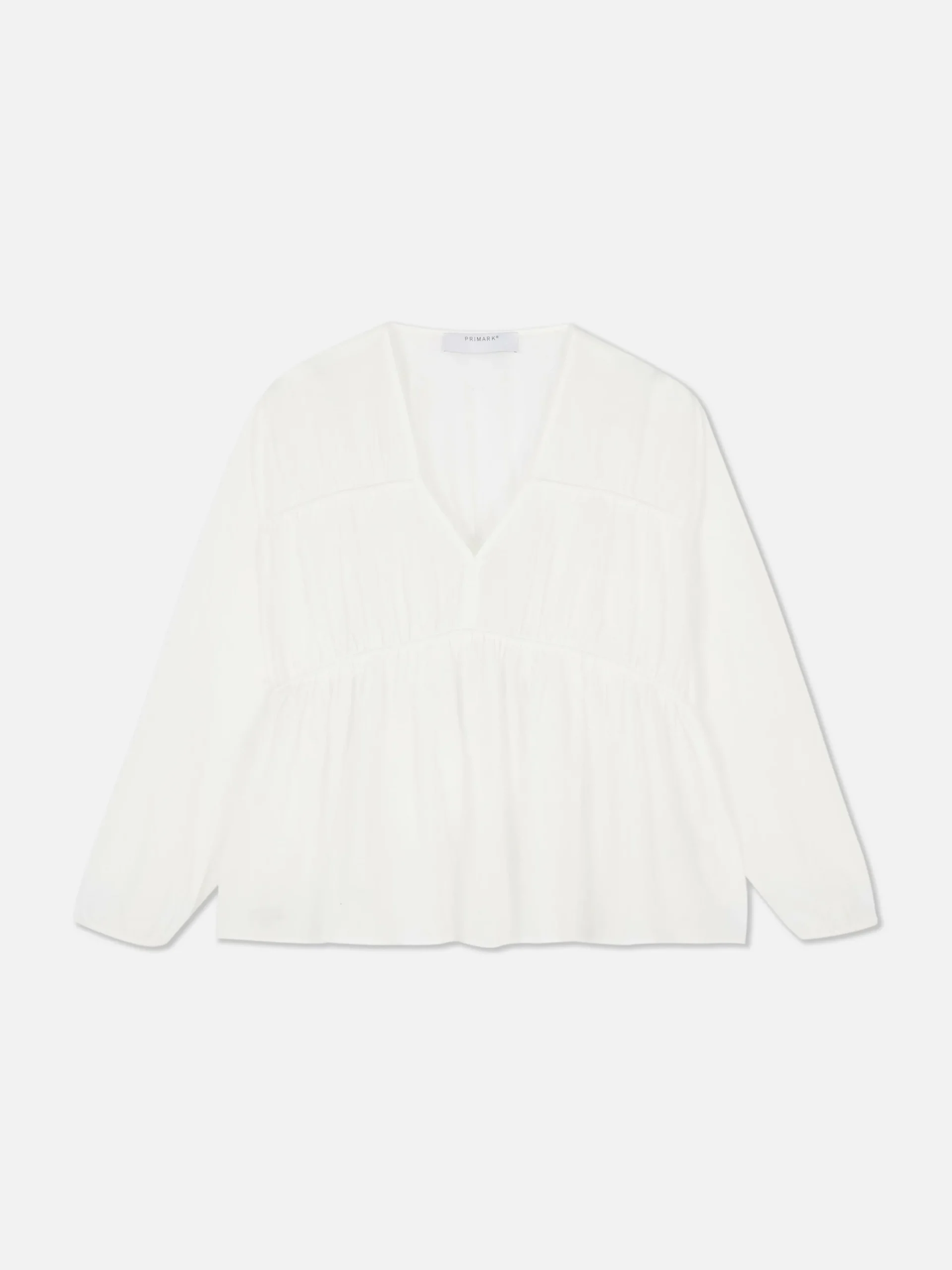 Outlet Drapierte, Gesmokte Bluse Aus Voile Damen Blusen