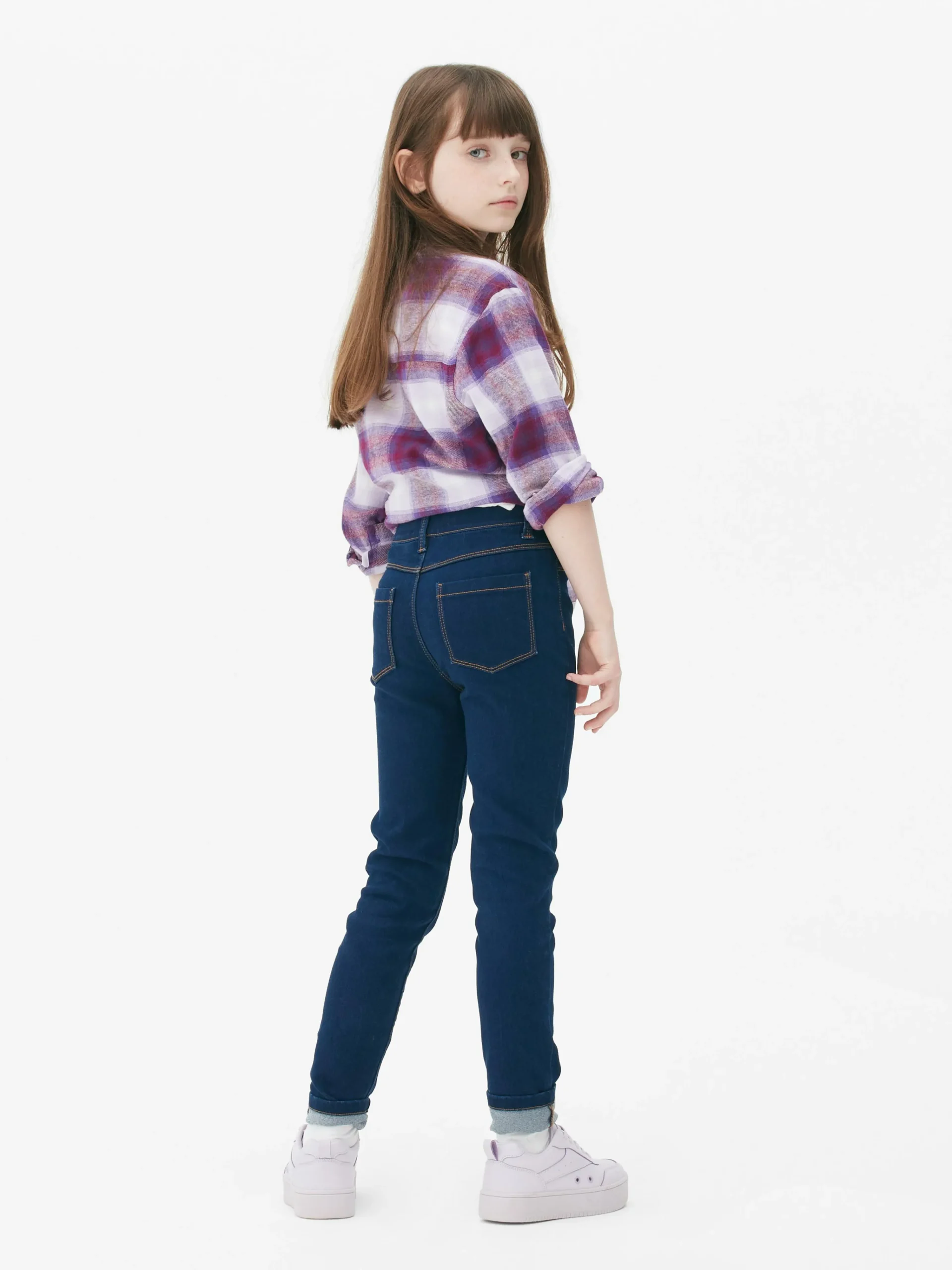 Sale Dunkle Denim-Jeggings Kinder Jeans