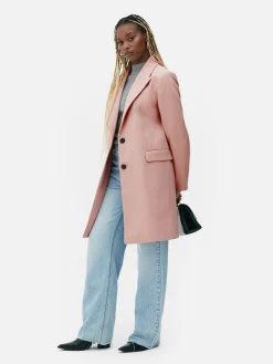 Discount Einreihiger Mantel Damen Jacken Und Mäntel