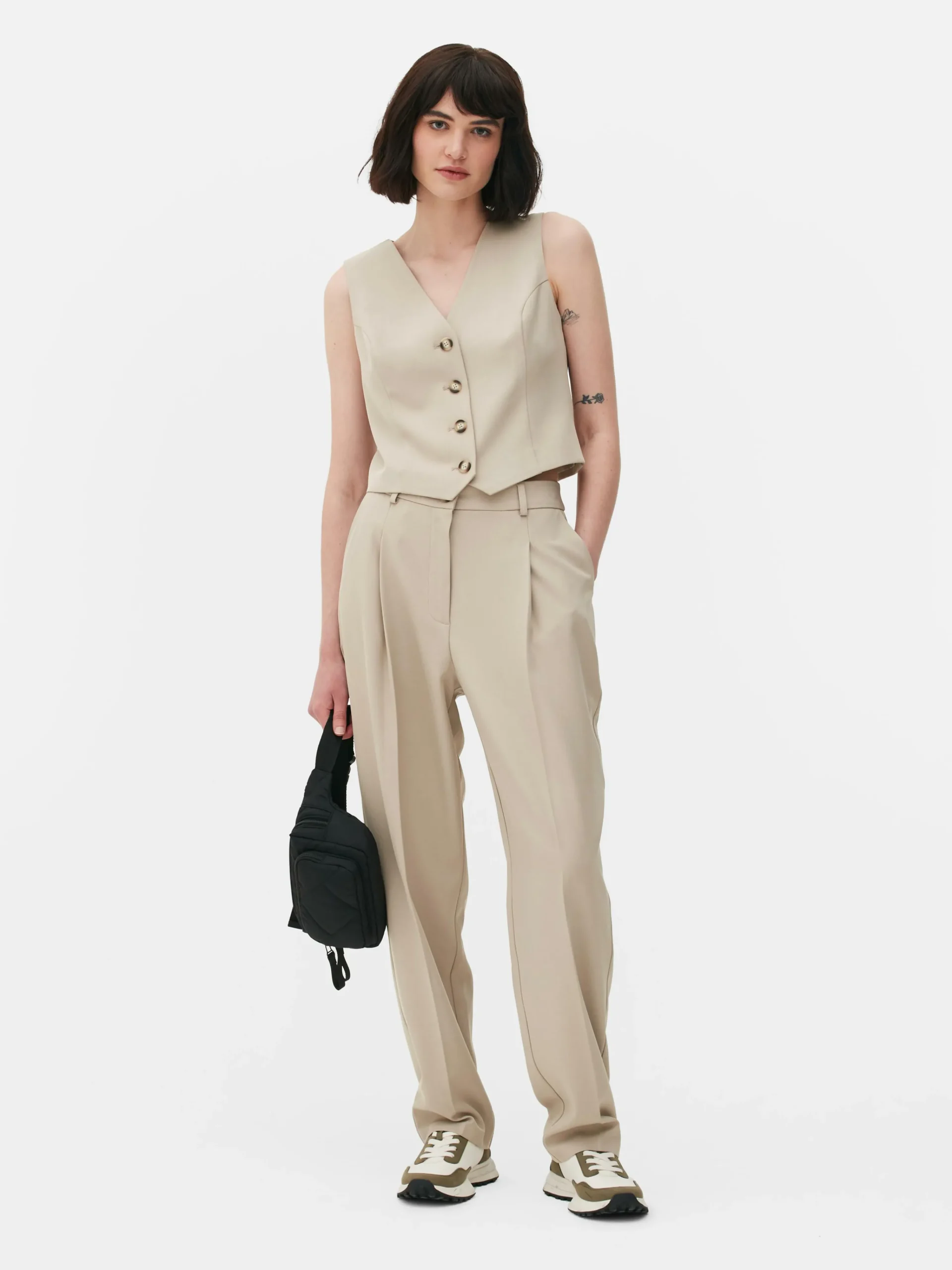 Elegante Weste Mit Knopfleiste Damen Blazer