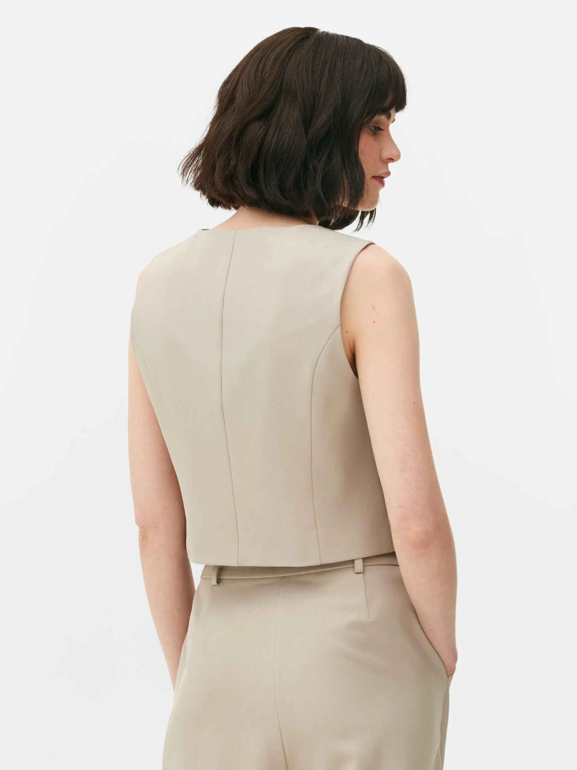 Elegante Weste Mit Knopfleiste Damen Blazer