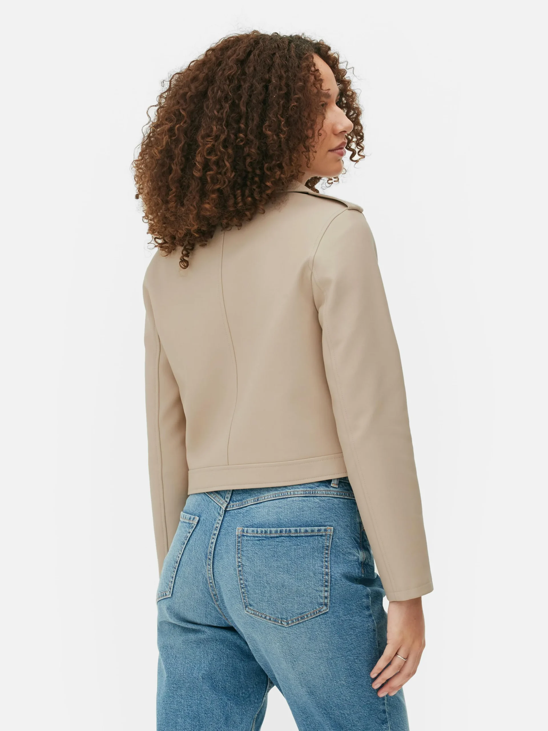 Hot Essential Bikerjacke Aus Kunstleder Damen Jacken Und Mäntel