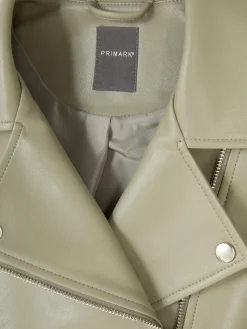 Sale Essential Bikerjacke Aus Kunstleder Damen Jacken Und Mäntel