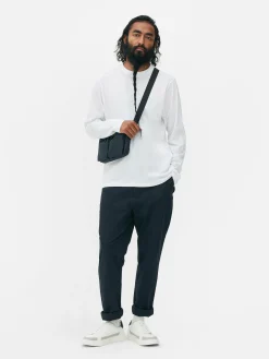 Online Essential Langarmshirt Herren Tops Und T-Shirts