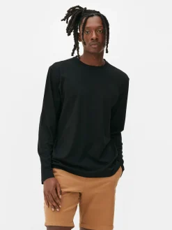 Online Essential Langarmshirt Herren Tops Und T-Shirts