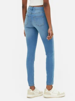 Sale Essential Skinny-Jeans Mit Mittelhohem Bund Damen Denim|Jeans