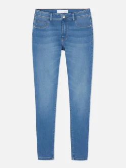 Sale Essential Skinny-Jeans Mit Mittelhohem Bund Damen Denim|Jeans