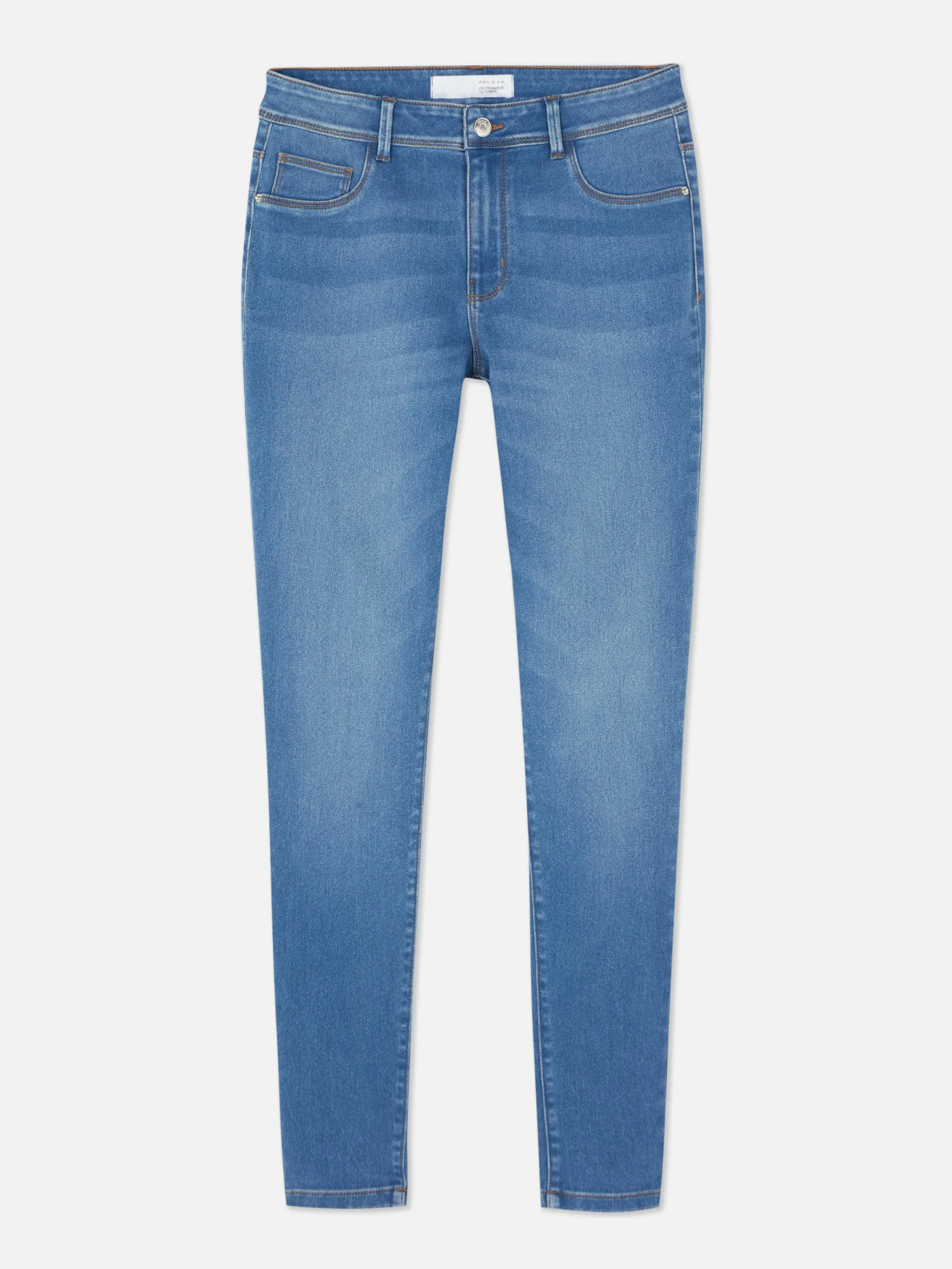 Sale Essential Skinny-Jeans Mit Mittelhohem Bund Damen Denim|Jeans