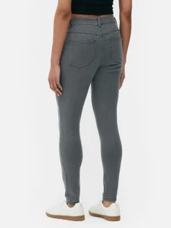 Online Essential Skinny-Jeans Mit Mittelhohem Bund Damen Denim|Jeans