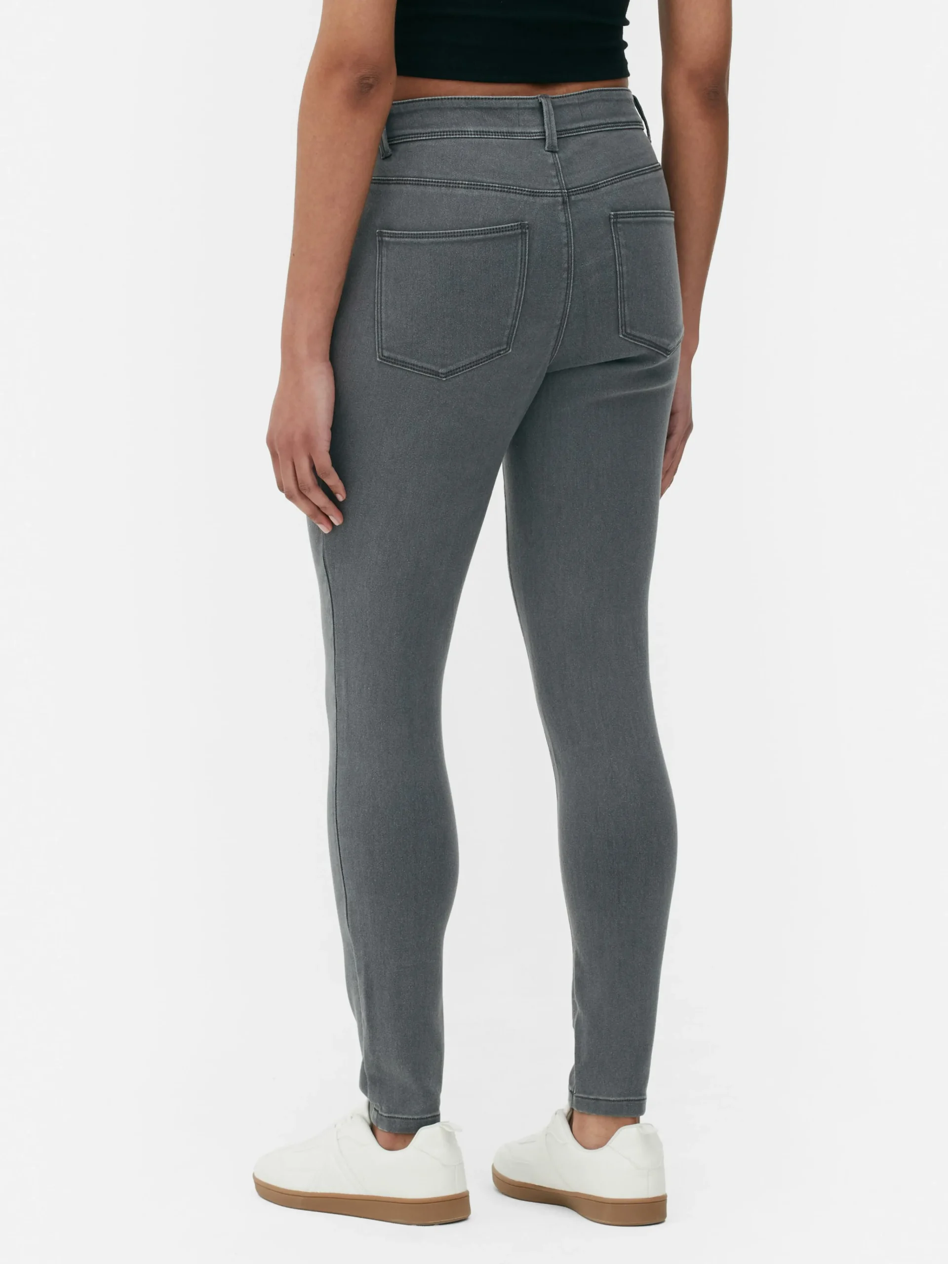 Online Essential Skinny-Jeans Mit Mittelhohem Bund Damen Denim|Jeans