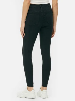 Discount Essential Skinny-Jeans Mit Mittelhohem Bund Damen Jeans