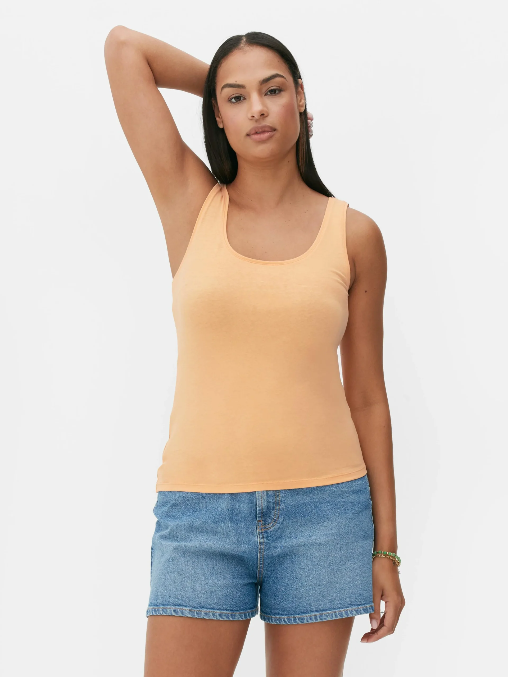 Clearance Essential Stretch-Trägerhemd Mit U-Ausschnitt Damen Tops Und T-Shirts