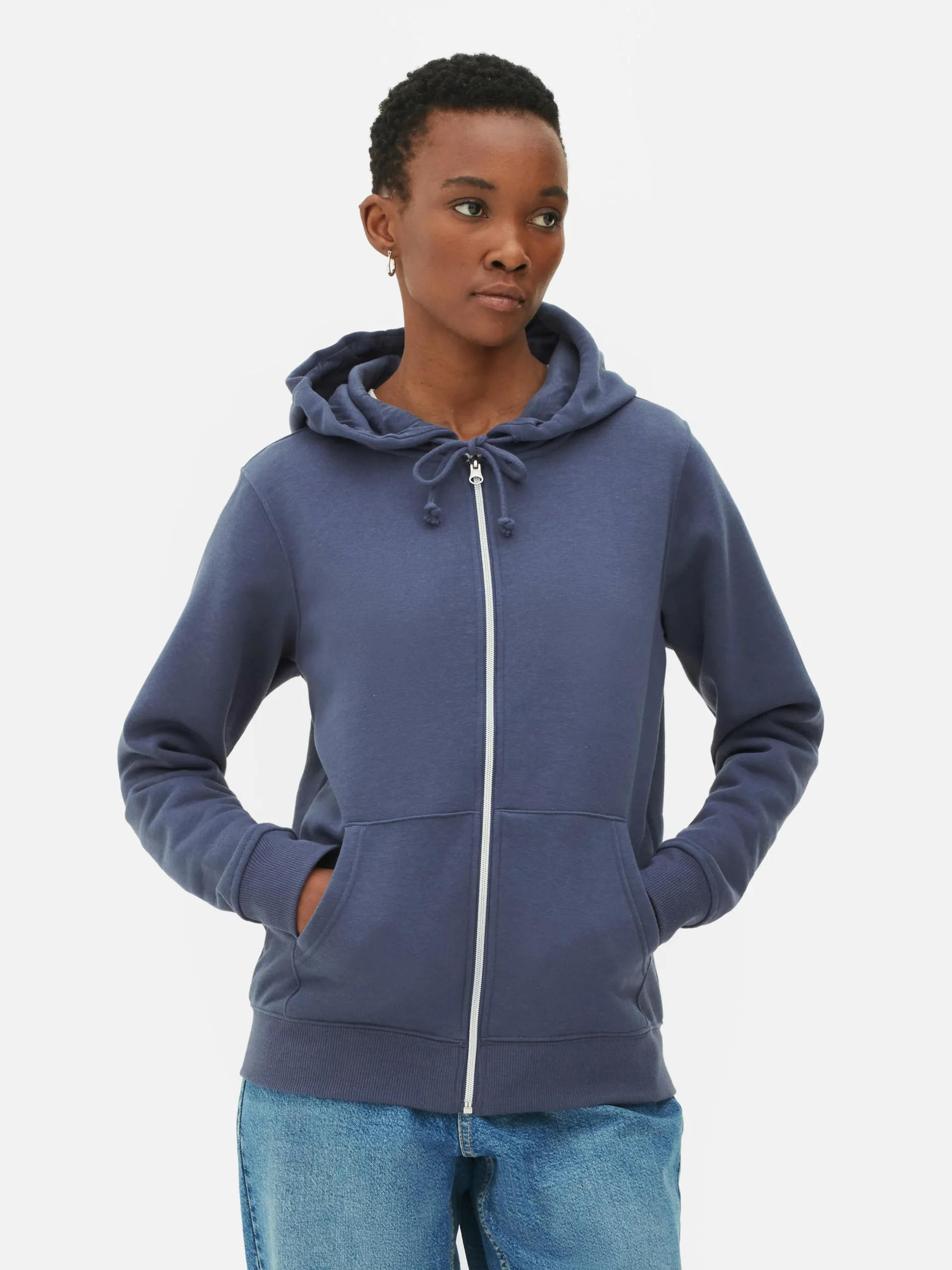 Outlet Essential-Hoodie Mit Reißverschluss Damen Hoodies Und Sweatshirts