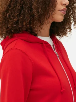 Essential-Hoodie Mit Reißverschluss Damen Hoodies Und Sweatshirts
