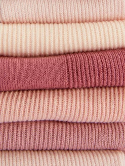 Clearance Farblich Abgestimmte Crew-Socken, 5er-Pack Damen Socken