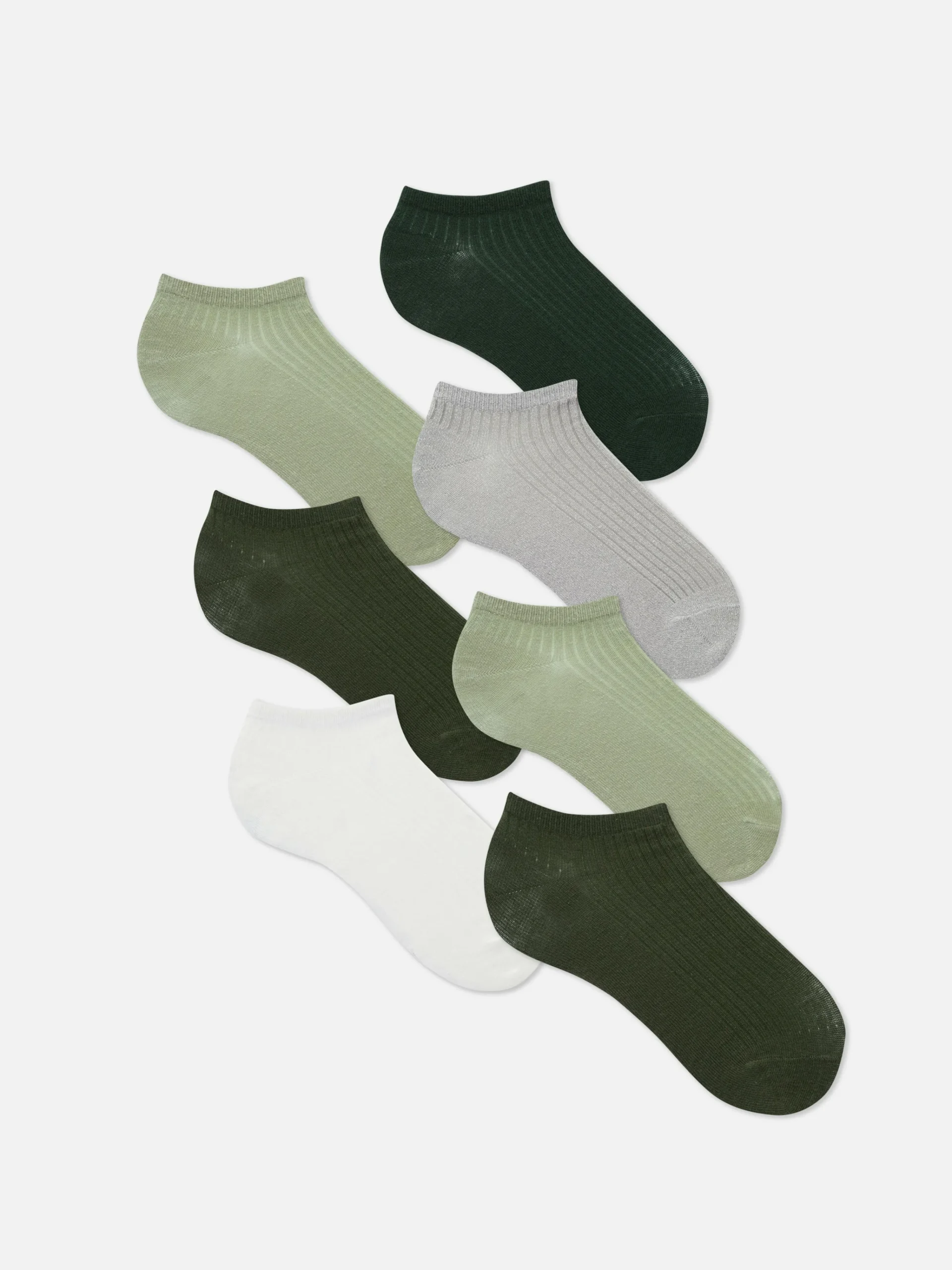 Sale Farblich Abgestimmte Söckchen, 7er-Pack Damen Socken