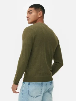 Hot Feinstrickpullover Mit Rundhalsausschnitt Herren Pullover Und Cardigans