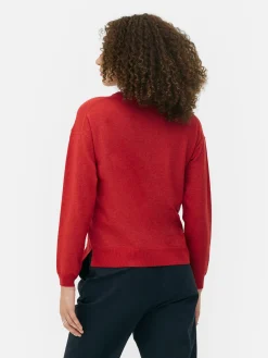 Best Feinstrick-Rundhalspullover Damen Pullover Und Cardigans