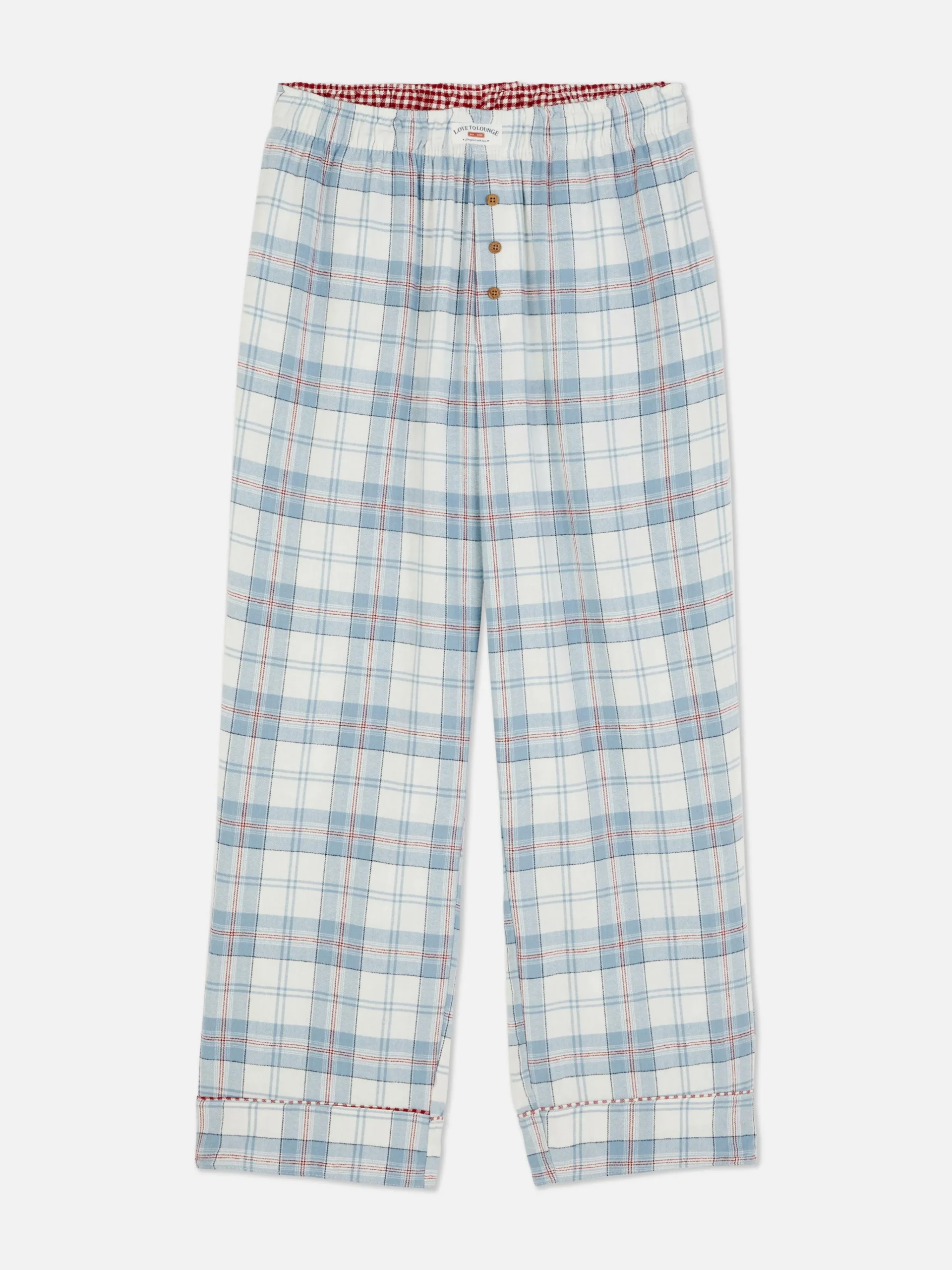 Sale Flanell-Schlafanzughose Mit Karomuster Damen Schlafanzughosen