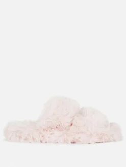 Best Flauschige Hausschuhe Mit Doppelriemen Damen Hausschuhe|Hausschuhe