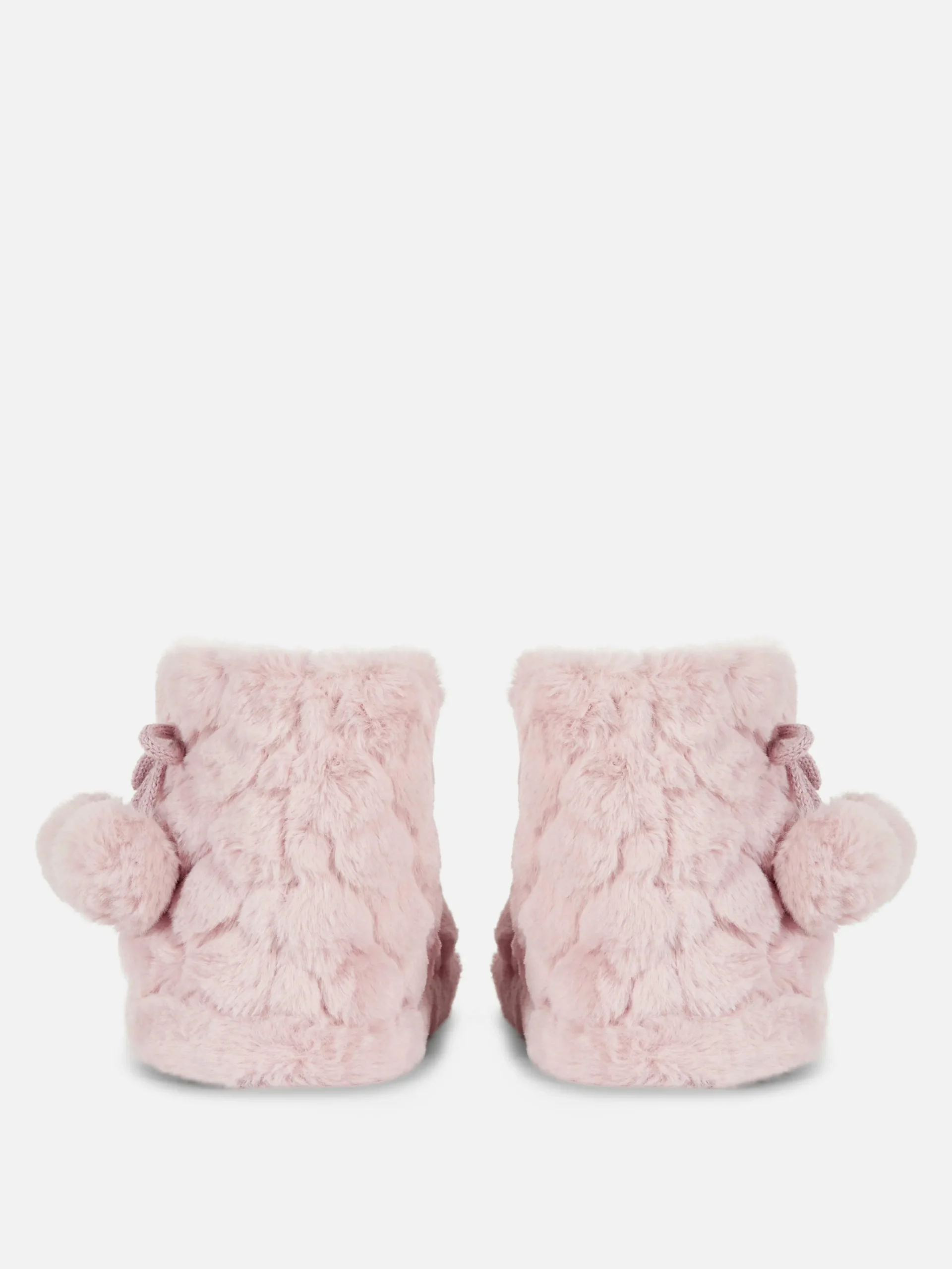 Best Flauschige Hausstiefel Mit Bommeln Damen Hausschuhe