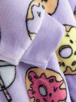 Hot Fleece-Einteiler Mit Food-Muster Kinder Snuddies Und Einteiler