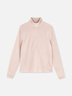 New Fleecejacke Mit Halbem Reißverschluss Damen Pullover Und Cardigans