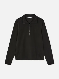 Discount Fleecejacke Mit Halbem Reißverschluss Damen Pullover Und Cardigans