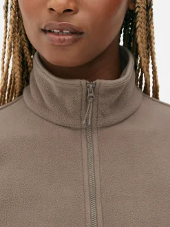 Best Fleecejacke Mit Halbem Reißverschluss Damen Pullover Und Cardigans