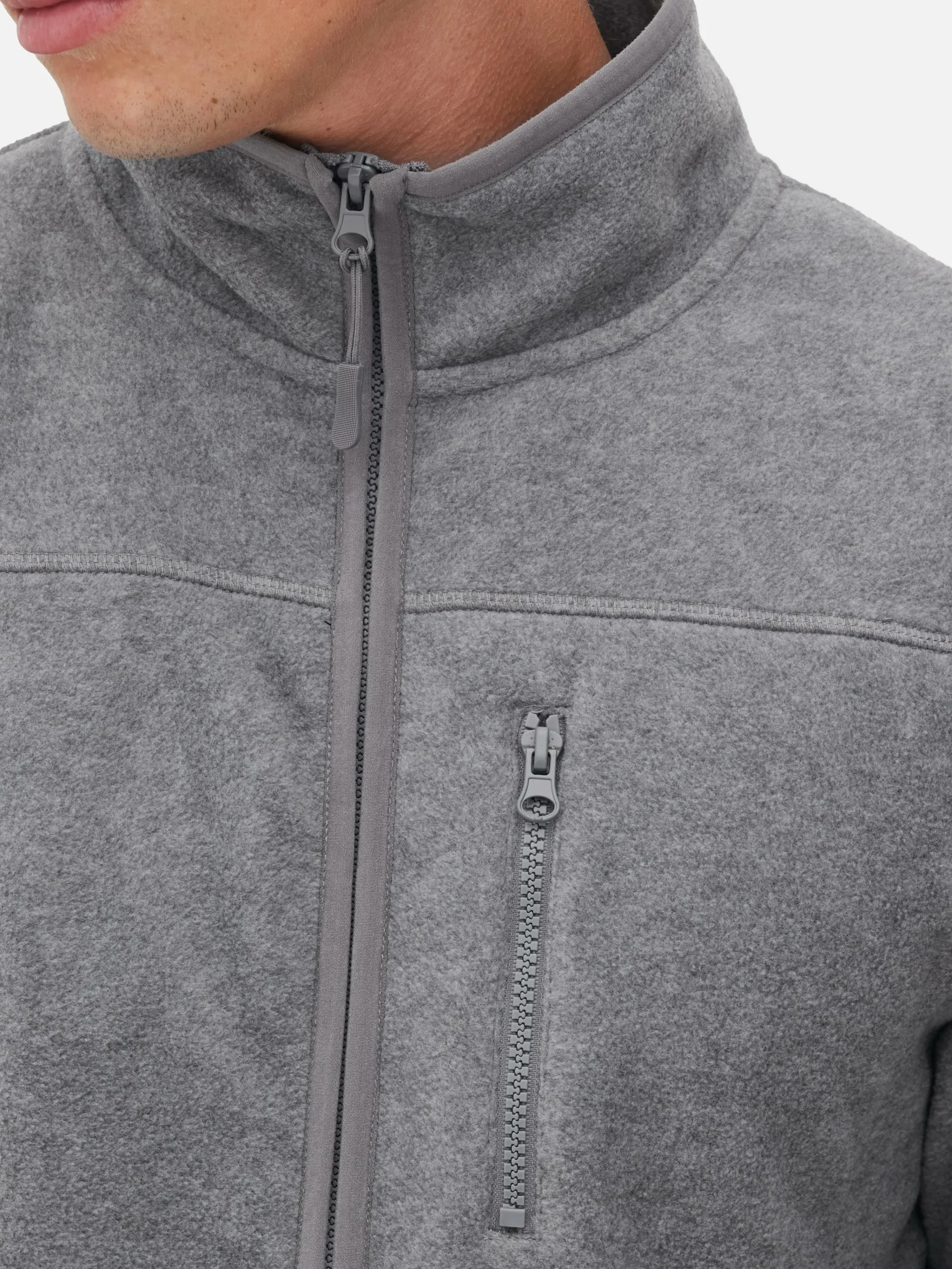 Discount Fleecejacke Mit Trichterkragen Und Reißverschluss Herren Jacken Und Mäntel