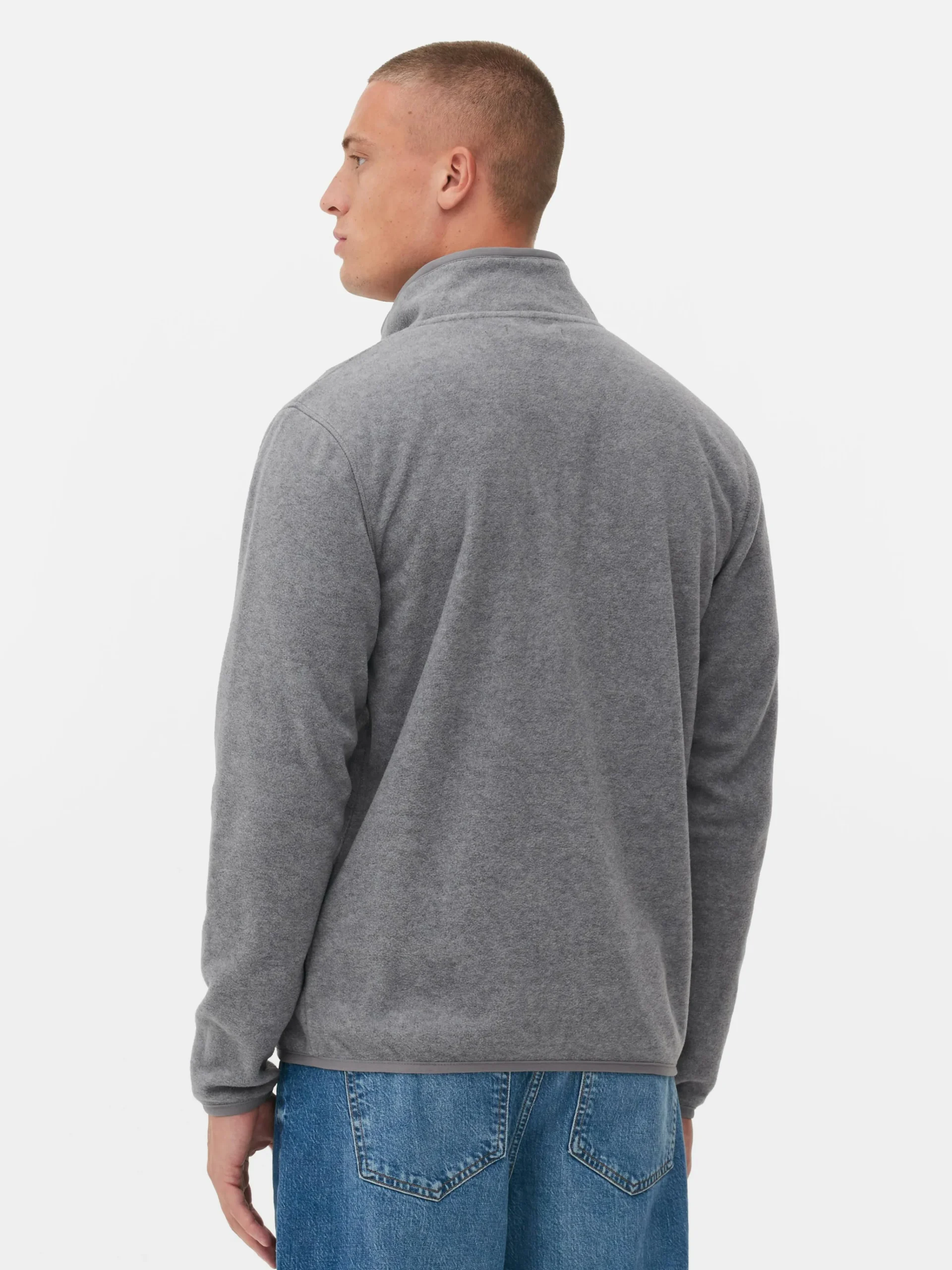 Discount Fleecejacke Mit Trichterkragen Und Reißverschluss Herren Jacken Und Mäntel