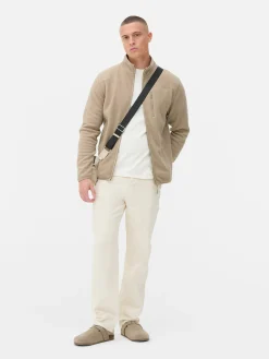 Outlet Fleecejacke Mit Trichterkragen Und Reißverschluss Herren Jacken Und Mäntel