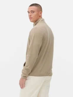 Outlet Fleecejacke Mit Trichterkragen Und Reißverschluss Herren Jacken Und Mäntel