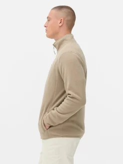 Outlet Fleecejacke Mit Trichterkragen Und Reißverschluss Herren Jacken Und Mäntel