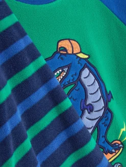 Sale Fleece-Schlafanzug Mit Dinosaurier-Print Kinder Schlafanzüge Und Nachtwäsche