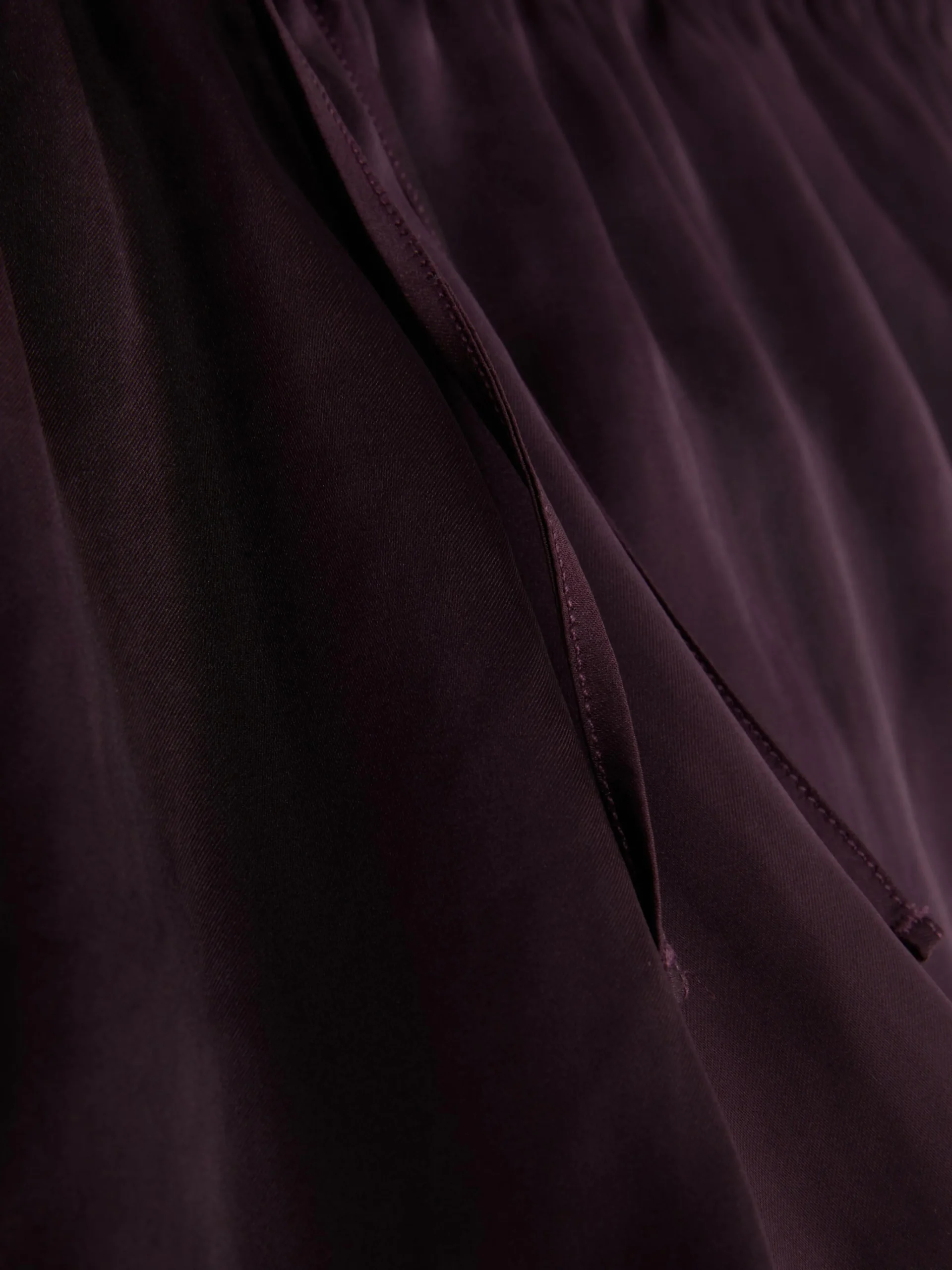 Online Fließender French-Slip Aus Satin Mit Spitzenbesatz Damen Slips