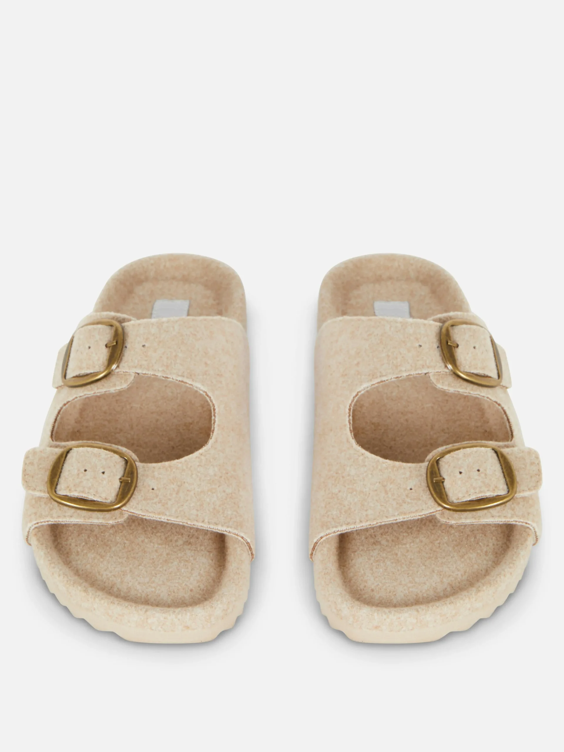 Hot Fußbett-Hausschuhe Aus Filz Mit Zwei Riemen Damen Hausschuhe|Hausschuhe