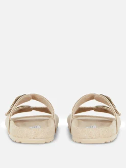 Hot Fußbett-Hausschuhe Aus Filz Mit Zwei Riemen Damen Hausschuhe|Hausschuhe