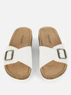 Fußbettsandalen Mit Schnallenriemen Damen Sandalen