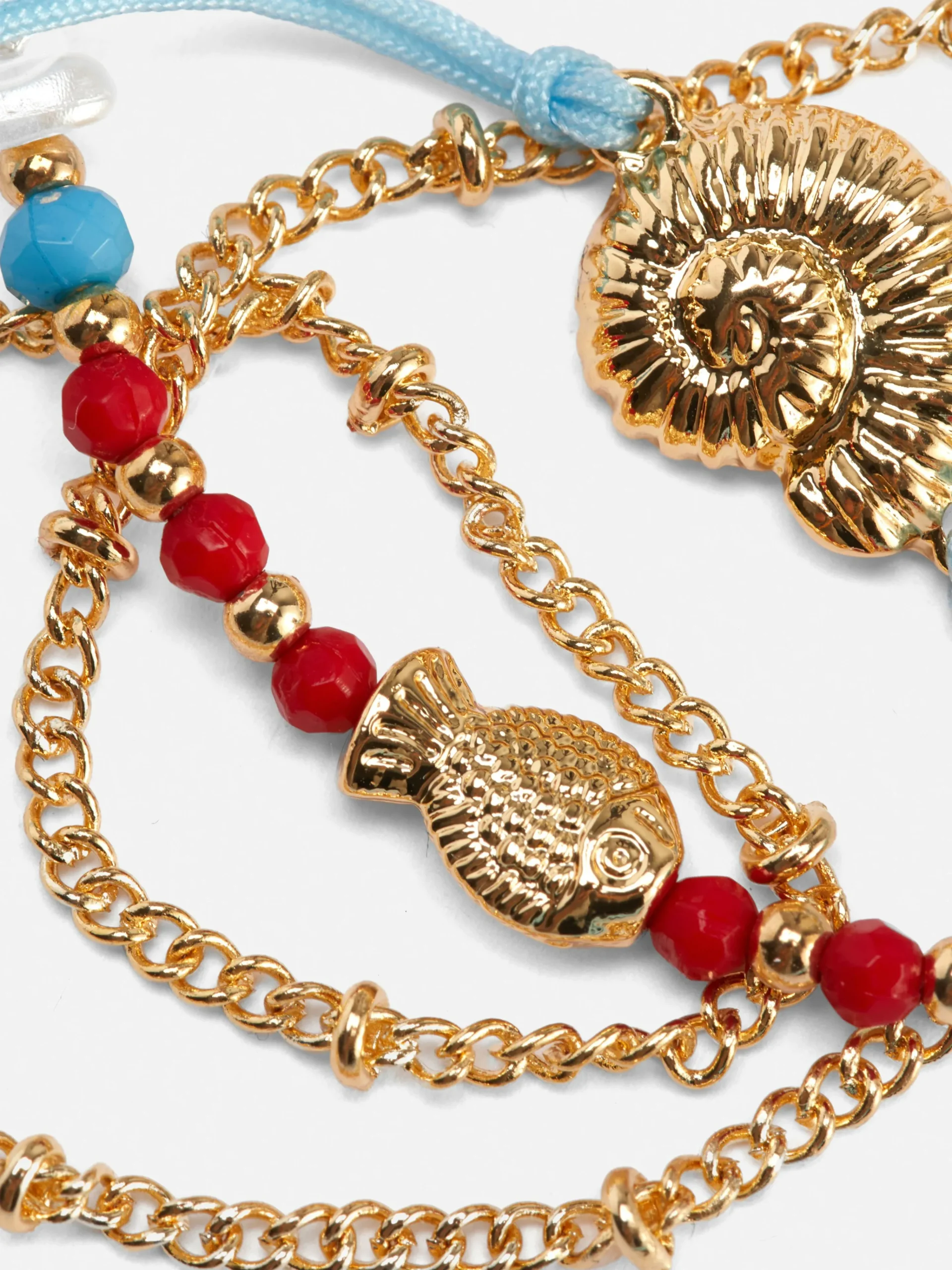 New Fußkettchen Mit Muschelanhänger, 3er-Pack Damen Schmuck