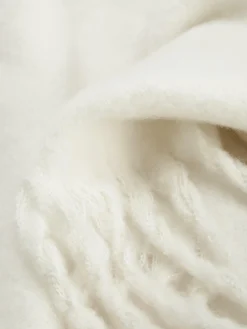 Gebürsteter Schal Mit Quasten Damen Mützen, Handschuhe Und Schals