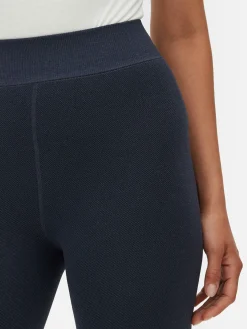 Hot Gefütterte Leggings Aus Samt Im Denim-Look Damen Strumpfhosen|Denim